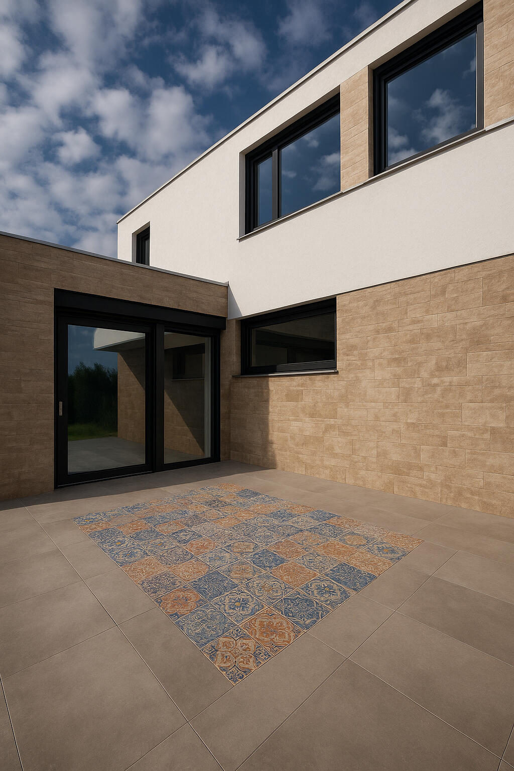 Modern villa, klasszikus elemekkel